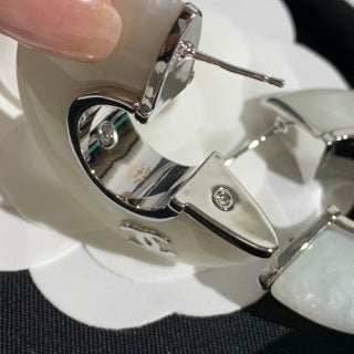 Chanel Pearl Shell Statement Earrings