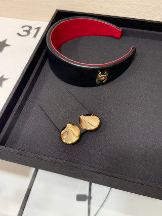 Chanel Gold Dome Stud Earrings – Elegant Luxury Fashion Jewelry