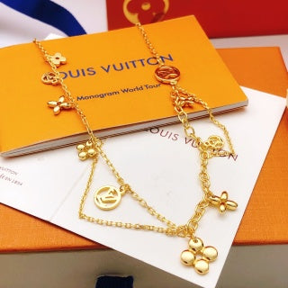 Louis Vuitton Blossom Charm Layered Necklace