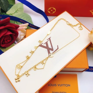 Louis Vuitton Blossom Charm Layered Necklace