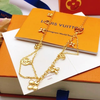 Louis Vuitton Blossom Charm Layered Necklace