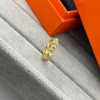 Hermès Kelly Oval Pavé Link Ring