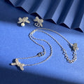 Dior Butterfly Crystal Chain Necklace