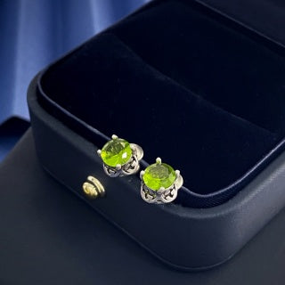 Gucci Verde Crystal Stud Earrings