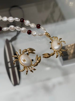 CHANEL Soleil Pearl Charm Necklace