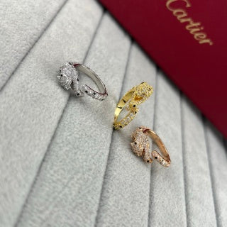 CARTIER Sylvara Panther Pavé Open Ring