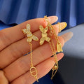 Dior Butterfly Crystal Charm Bracelet