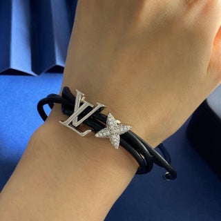 Louis Vuitton Monogram Butterfly Leather Wrap Bracelet