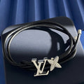 Louis Vuitton Monogram Butterfly Leather Wrap Bracelet