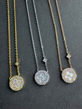 Louis Vuitton Pearl Blossom Medallion Pendant Necklace