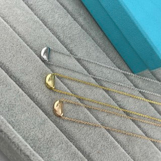 Tiffany Polished Small Gold Bead Necklace
