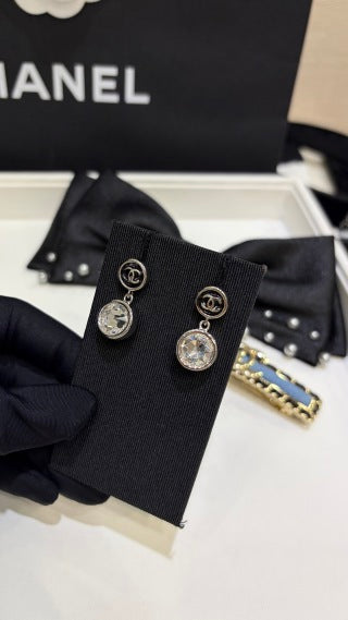 Chanel Radiant Crystal Drop Earrings