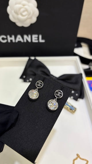 Chanel Radiant Crystal Drop Earrings