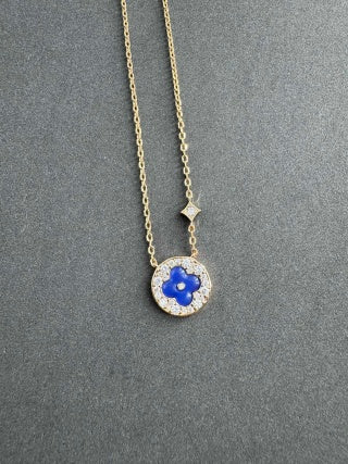 Louis Vuitton Sapphire Blossom Medallion Pendant Necklace