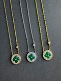 Louis Vuitton Emerald Blossom Medallion Pendant Necklace