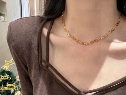 YSL Monogram Link Charm Chain Bracelet