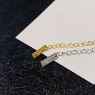 YSL Minimal Tag Chain Bracelet