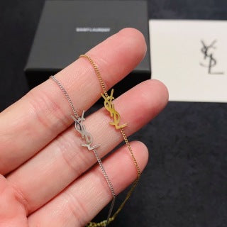 YSL Minimal Tag Chain Bracelet