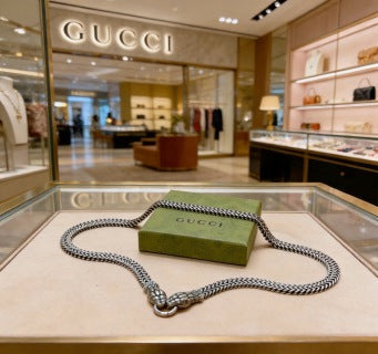 Gucci Interlocking G Snake Chain Link Necklace