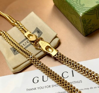 Gucci Interlocking G Snake Chain Pendant Necklace