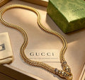 Gucci Interlocking G Snake Chain Pendant Necklace