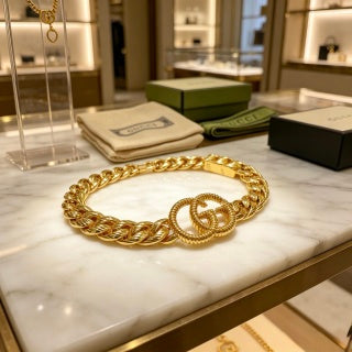 Gucci Interlocking G Twisted Rope Chain Bracelet