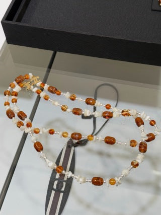 CHANEL Camellia Pearl Layered Necklace