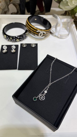 Chanel Elegant Layered Signature Pendant Necklace