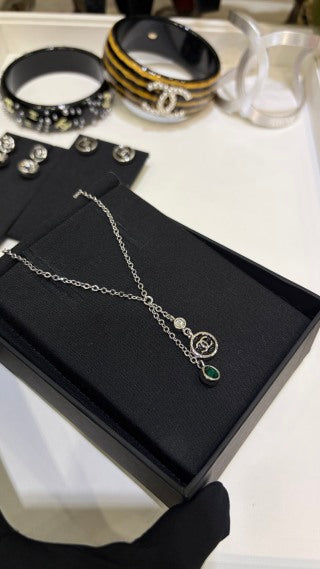 Chanel Elegant Layered Signature Pendant Necklace