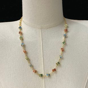 Louis Vuitton Rainbow Blossom Charm Necklace
