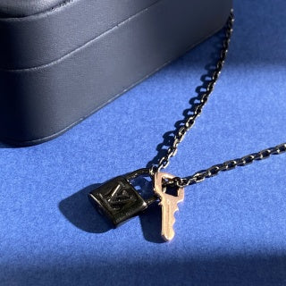 Louis Vuitton Lock Charm Chain Necklace