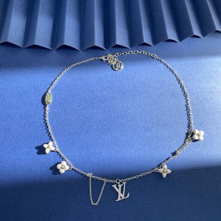 Louis Vuitton Pearl Blossom Layered Charm Necklace