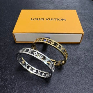 Louis Vuitton Monogram Cutout Cuff Bracelet
