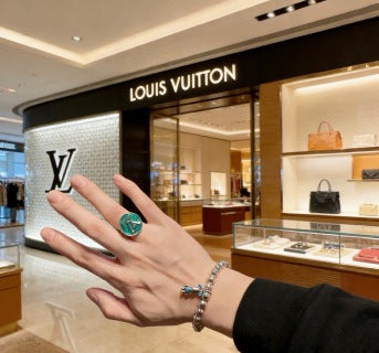 Louis Vuitton Heritage Round Monogram Ring