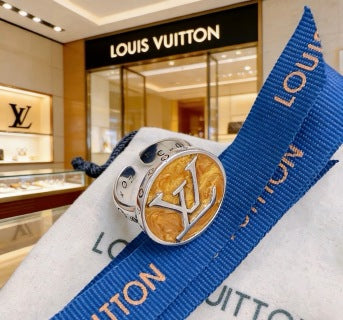 Louis Vuitton Heritage Round Monogram Ring