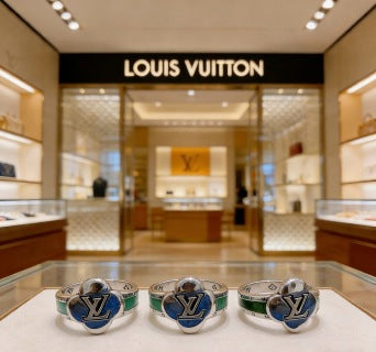 Louis Vuitton Color Accent Monogram Band Ring