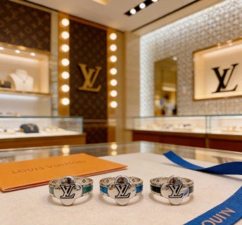 Louis Vuitton Color Accent Monogram Band Ring