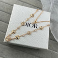 Dior Celestial Star Medallion Layered Necklace