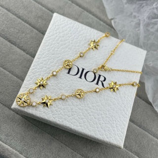 Dior Celestial Star Medallion Layered Necklace