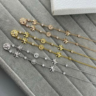 Dior Celestial Starburst Charm Necklace