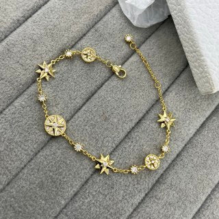 Dior Celestial Star Medallion Chain Bracelet