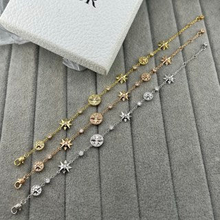 Dior Celestial Star Medallion Chain Bracelet