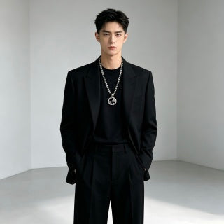 Gucci Interlocking G Medallion Bead Chain Necklace