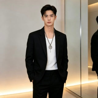 Gucci Interlocking G Medallion Bead Chain Necklace