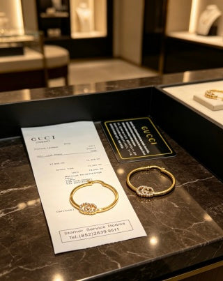 Gucci Interlocking G Crystal Circle Hoop Earrings