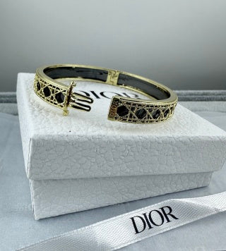 Dior Oblique Lacework CD Cuff Bracelet