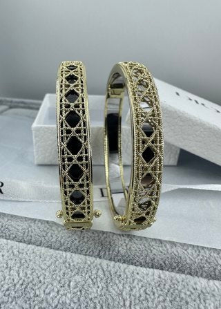 Dior Oblique Lacework CD Cuff Bracelet