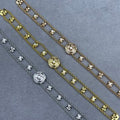 Chanel Crystal Floral Chain Bracelet
