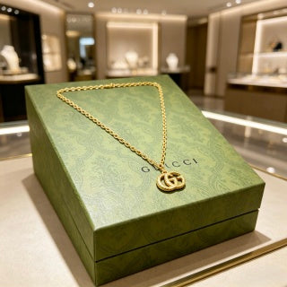Gucci Interlocking G Mini Pendant Chain Necklace