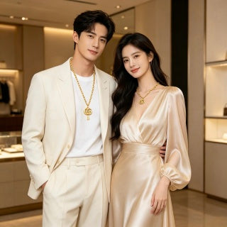 Gucci Interlocking G Mini Pendant Chain Necklace